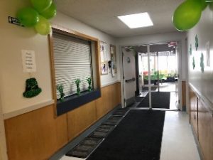 View of entrance to main hall at HVCC