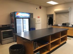 View of the kitchen at HVCC