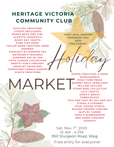 HVCC Holiday Market with vendor list